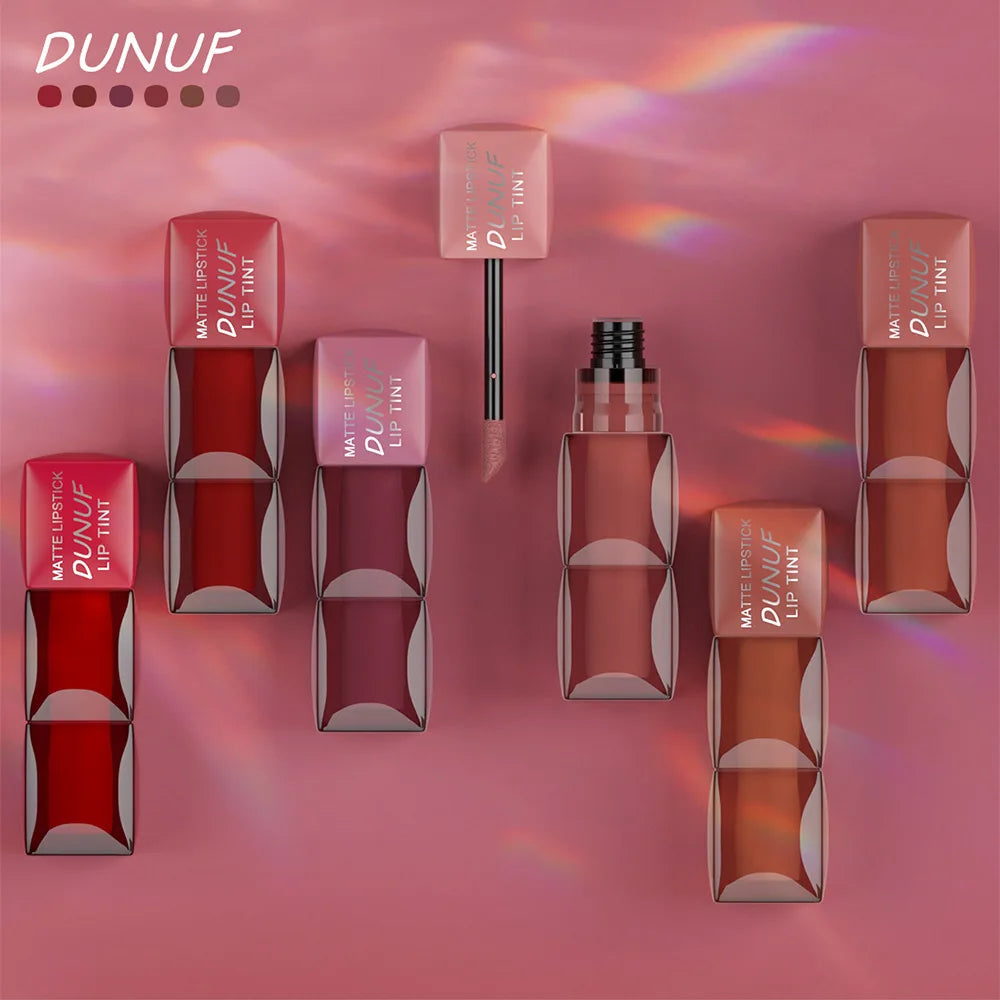 Velvet Matte Lip Gloss Hydrating Moisturizing Long Lasting Waterproof Non Sticky Lip Stain Nude Colors Lip Glaze