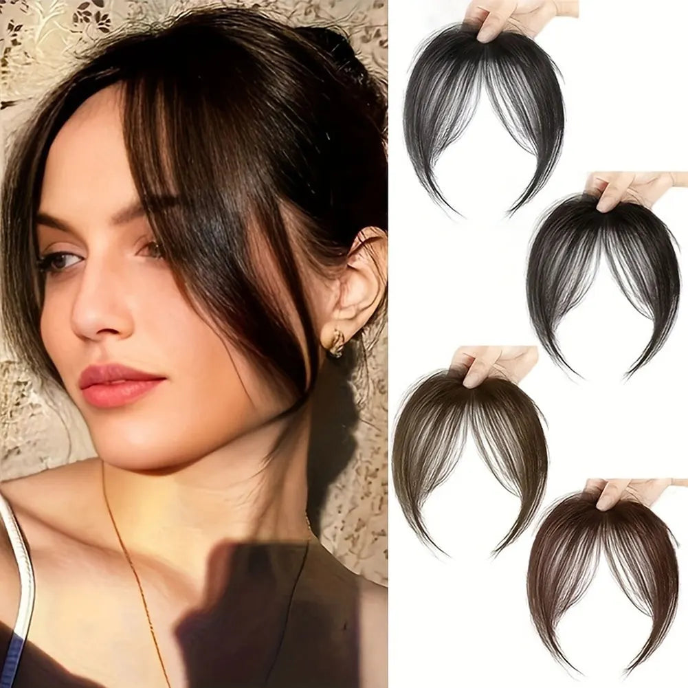 Eight Character French Bangs Wig Piece Female Synthetic BB Clip Fluffy Top Reissue Eight Character Bangs Thin Invisible Hairpins