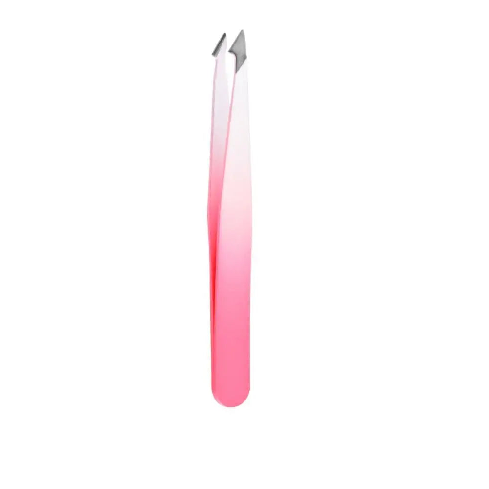 Colorful Eyebrow Pliers Stainless Steel Hair Removal Eye Brow Tweezer Multipurpose Eyelash Extension Oblique Mouth Tip Make Up