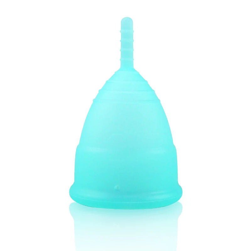 Feminy Menstrual Cup L - Medical Grade Silicone Soft Vaginal Tampon for Women Period Cup Certified Safe for Female Hygiene