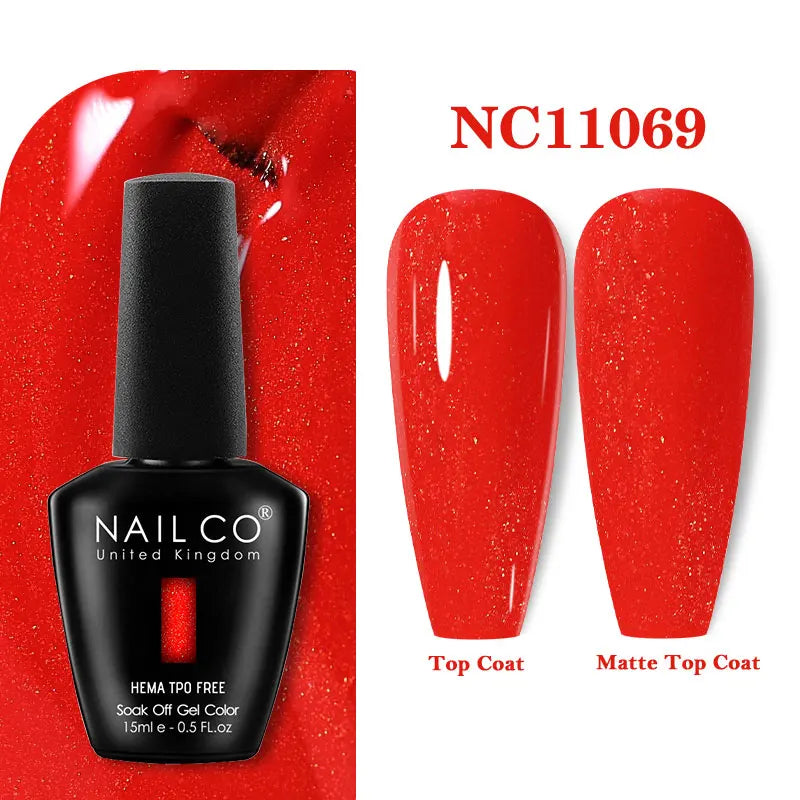 NAILCO 15ml TPO-Free Nail Gel Polish Vernis Semi Permanent Nails Art Manicure Design Hybrid Remover Gel Top Coat Ongle Gel UV