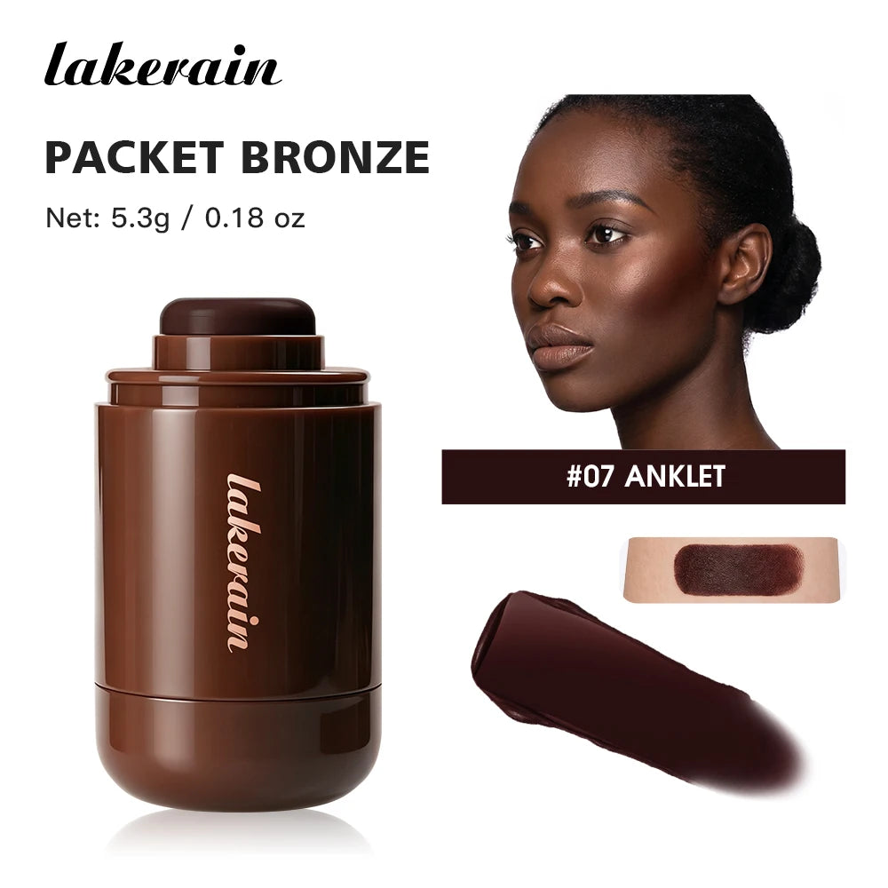 Cream Contour Stick Smooth Blendable Face Shading Stick Natural 3D Sculpting Bronzer Stick Long Lasting Sun-kissed Glow Facial M