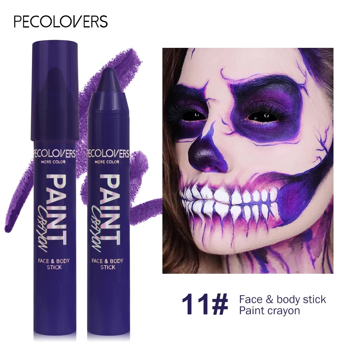 Face & Body Paint Sticks Body Paint Glow in The Dark Under UV Lights Face Painting Crayon Sticks Party Halloween Makeup