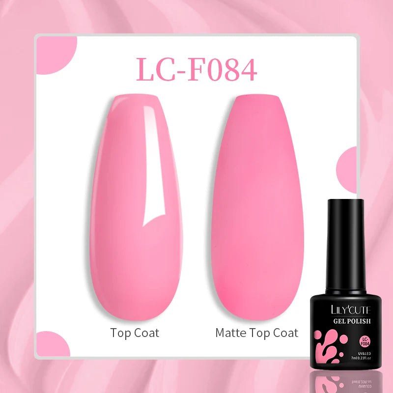LILYCUTE 7ML Quick Extension Nail Gel Vernis Semi Permanent Acrylic Crystal White Clear Nude Gel Nail Polish UV Construction Gel