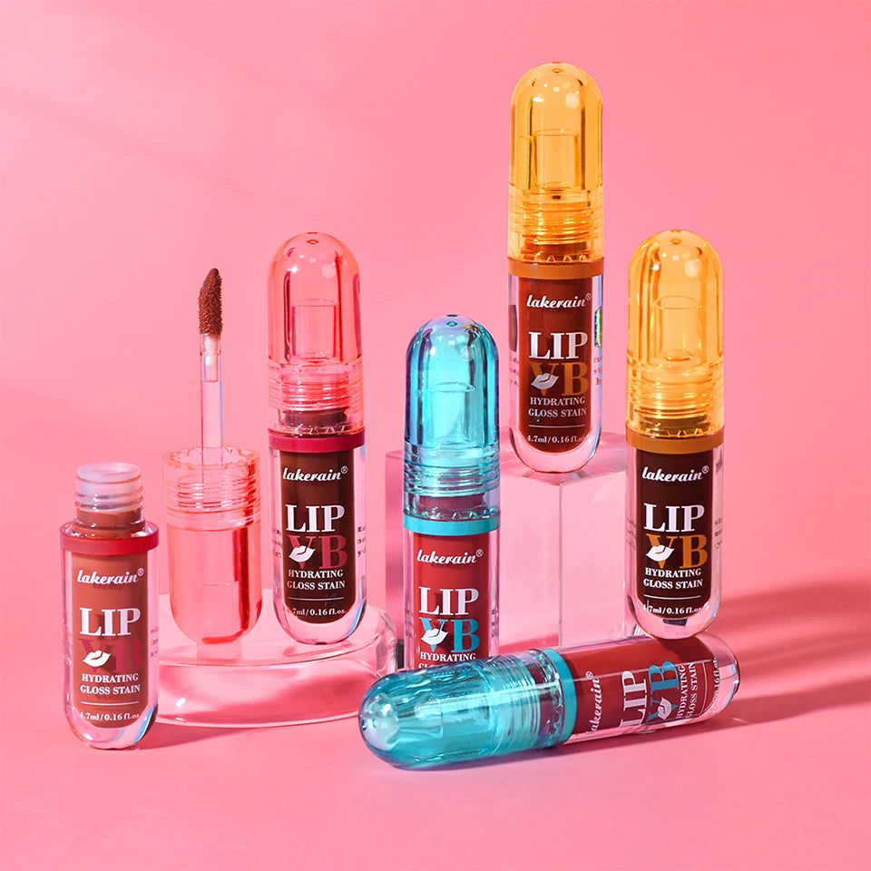 Lip Stain Vb Hydrating Gloss Stain 12HR Hydration Long-Lasting Moisturize Nourish Lips Hydra Honey Instant Glossy Wetness Makeup