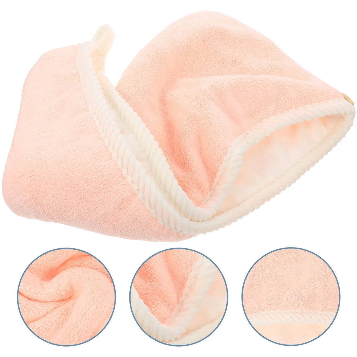 Fast-Dry Hair Drying Hat for Women – Soft Coral Fleece Absorbent Head Wrap Towel for Face Washing & Makeup