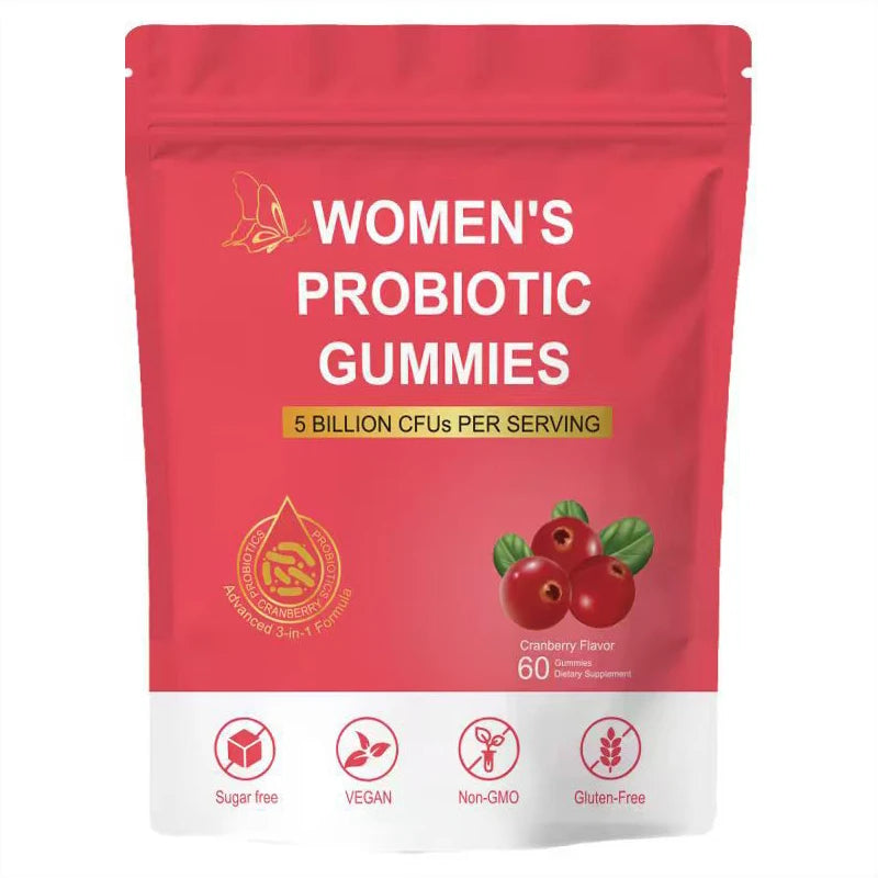 Women Probiotic Gummies - Premium Feminine Balance Gummies - for Women's Health & Wellness - Immune Support - Vegan, Gluten-Free