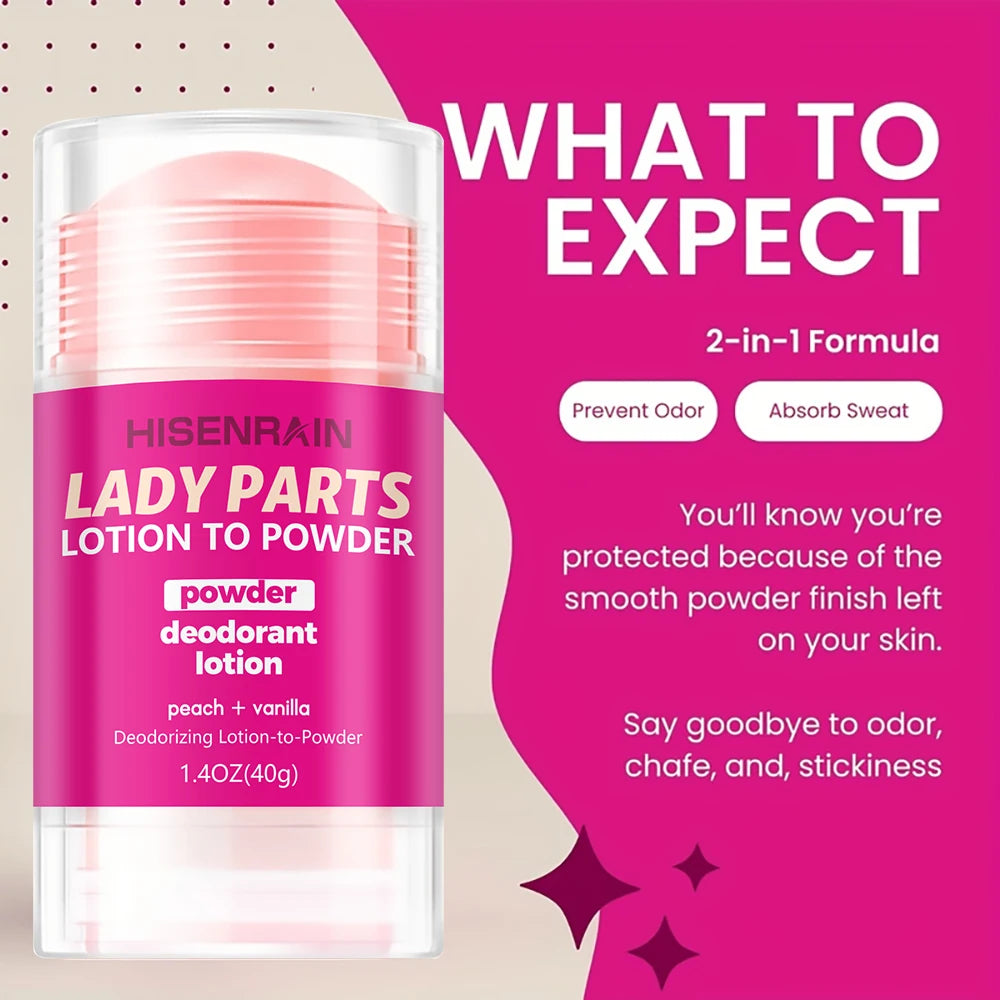 Feminine Intimate Deodorant Peach Stick for Women - Long-Lasting Odor Neutralizer, Fresh & Gentle Care, Natural Ingredients.