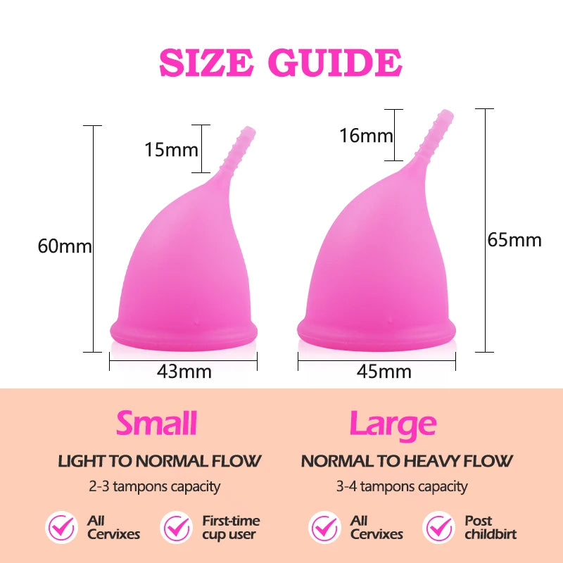 Menstrual Cup Sterilizer Kit Female Medical Silicone Certified Menstrual Cup Lady Health Product Care Product Menstrual Bowls
