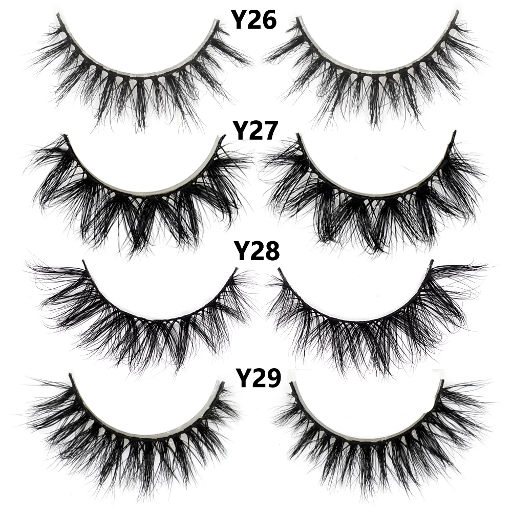 Half Lashes Short Mink Eyelashes Fluffy Soft False Eyelashes Wispy Cross Strip Eye Lashes Natural Mink Eyelash Extension Makeup