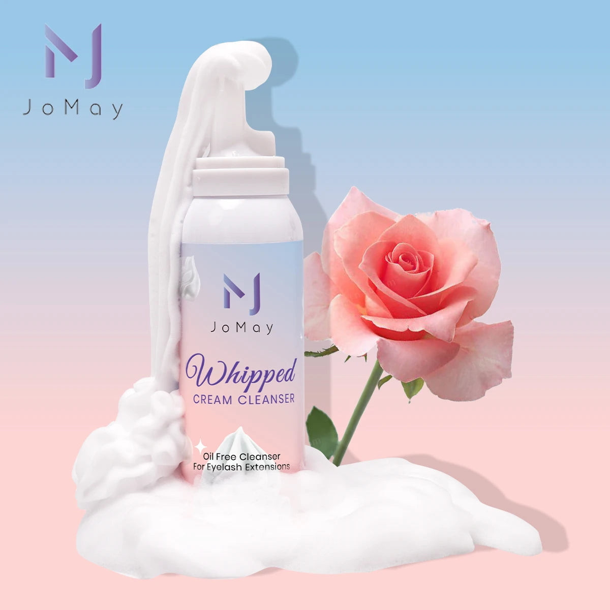 Korea High Quality Eyelash Shampoo Lash Mousse Cleanser Custom Eyelash Extension Cleanser Pink White Whipped Eyelash Shampoo