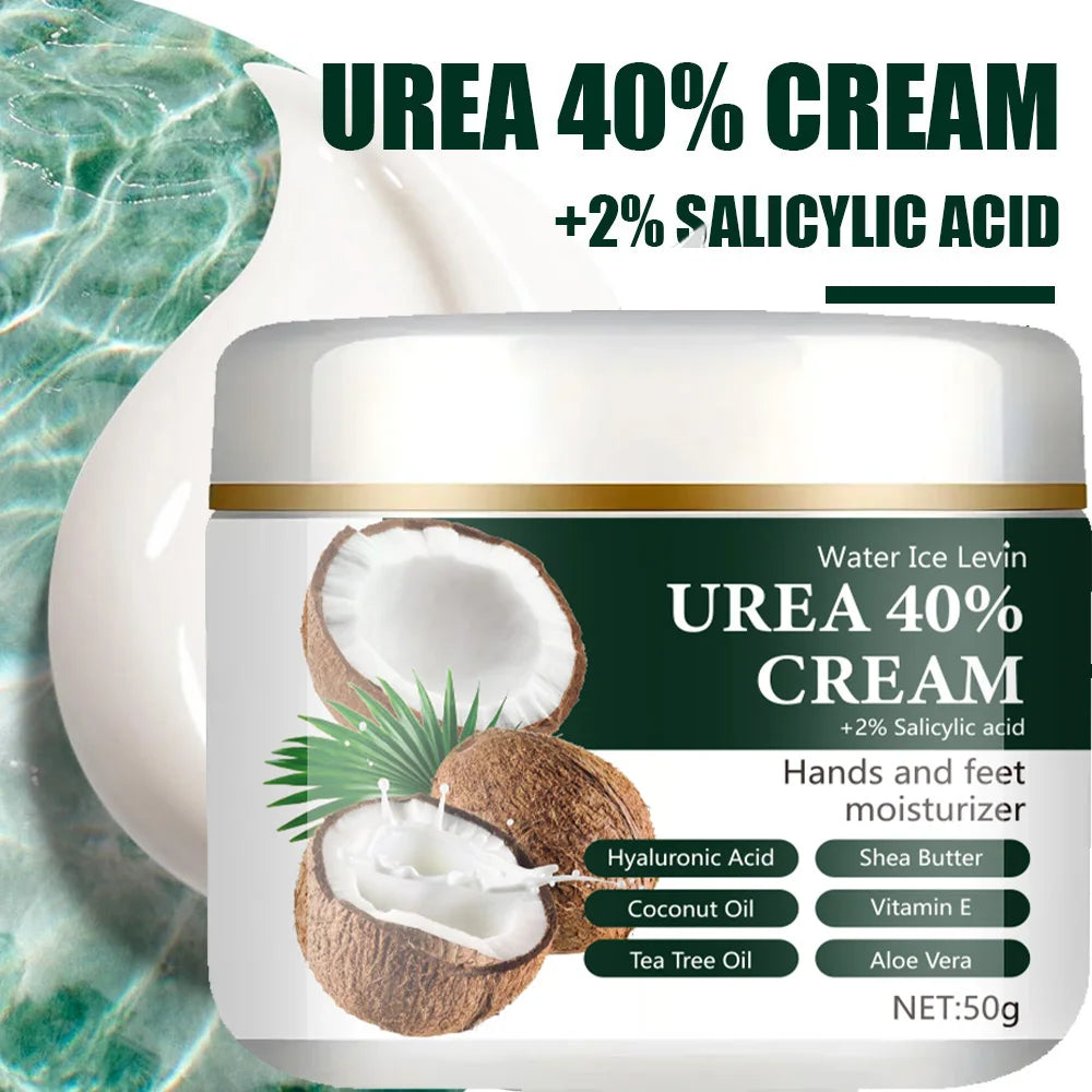 40% Urea + 2% Salicylic Acid Hand and Foot Cream, Highly Effective in Moisturizing, Lightweight and Easily Absorbed, Locks in Moisture, Portable and Ready to Use Anytime, Leaves Hands and Feet Light and Smooth