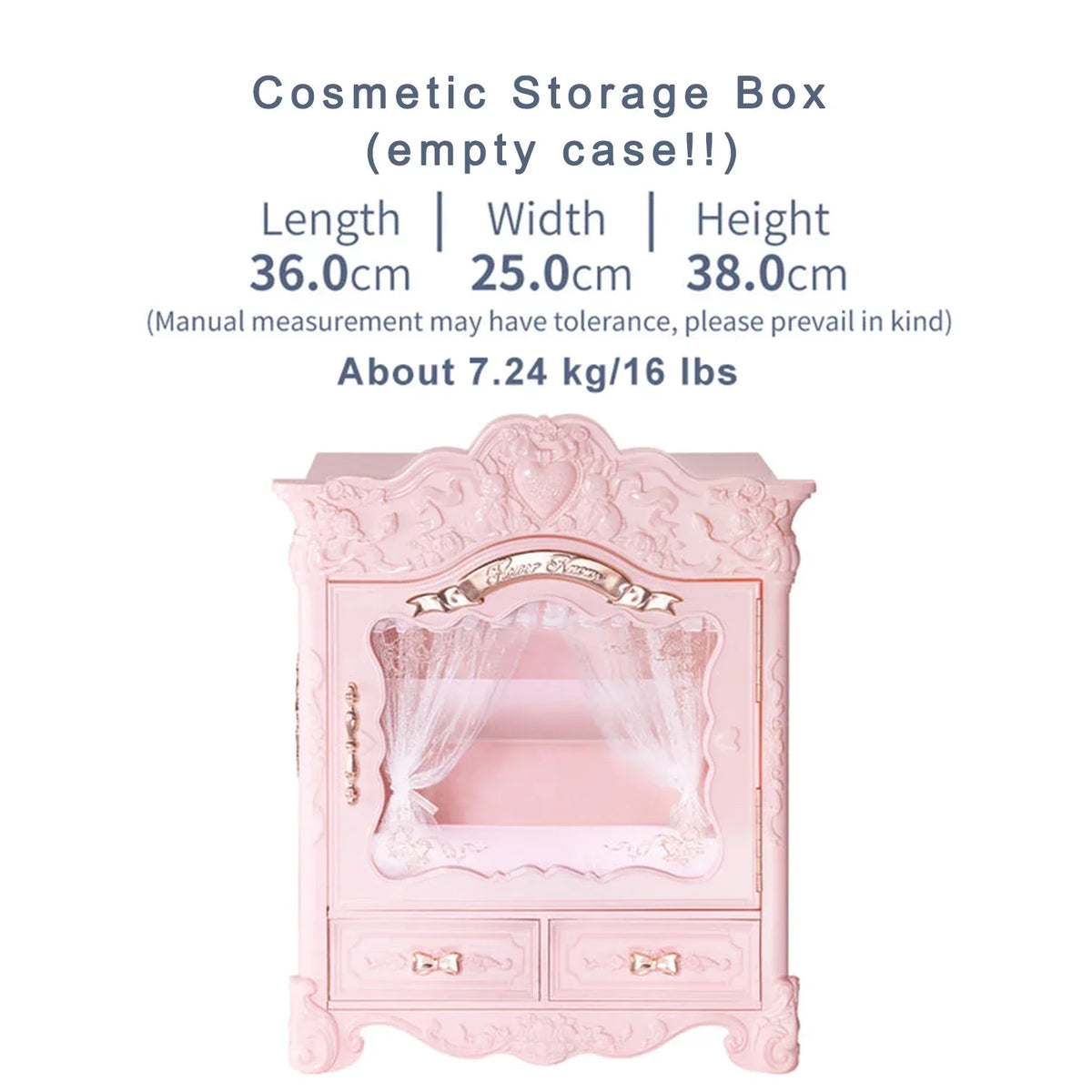 Snowflake Ballet Series Large Box Cosmetic Case Knight Unicorn Series Cosmetics Storage Empty Box Original Box Shipped