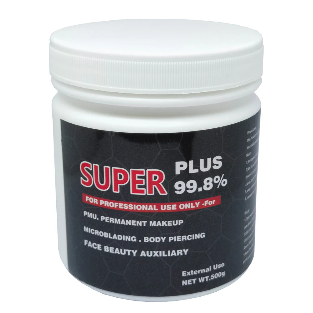 Original 99.8% Super Microneedle Tattoo Cream 500g Before Permanent Face Beauty Makeup Pmu Auxiliary Cream Eyebrow Lips Liner