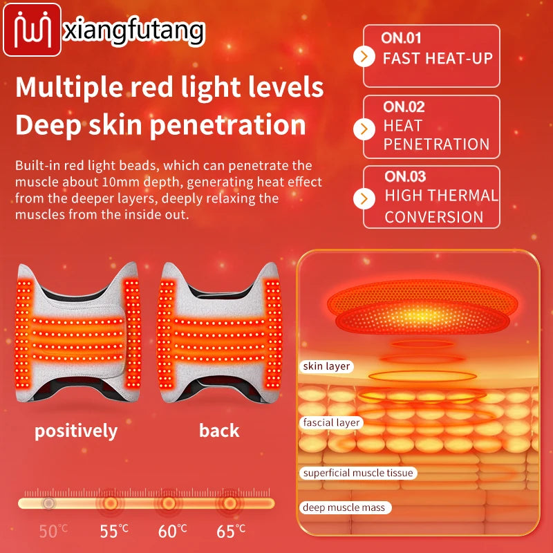Red Light Heating Waist-Hip Protector Abdominal Vibration Massage Relieves Menstrual Pain Promotes Waist-Hip Relaxation