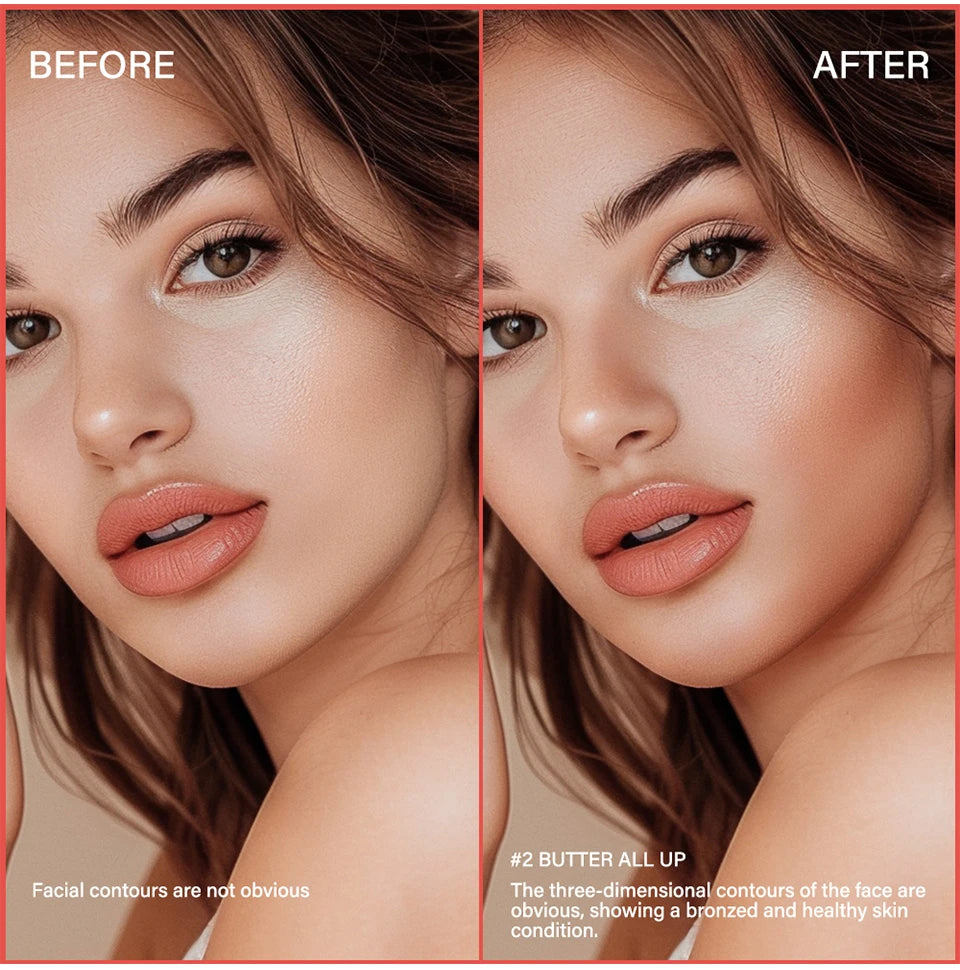 Bronzer Makeup Contour Soft Matte High Pigmentation Long-lasting Waterproof Bronzed And Shimmery Palette Powder Korean Makeup