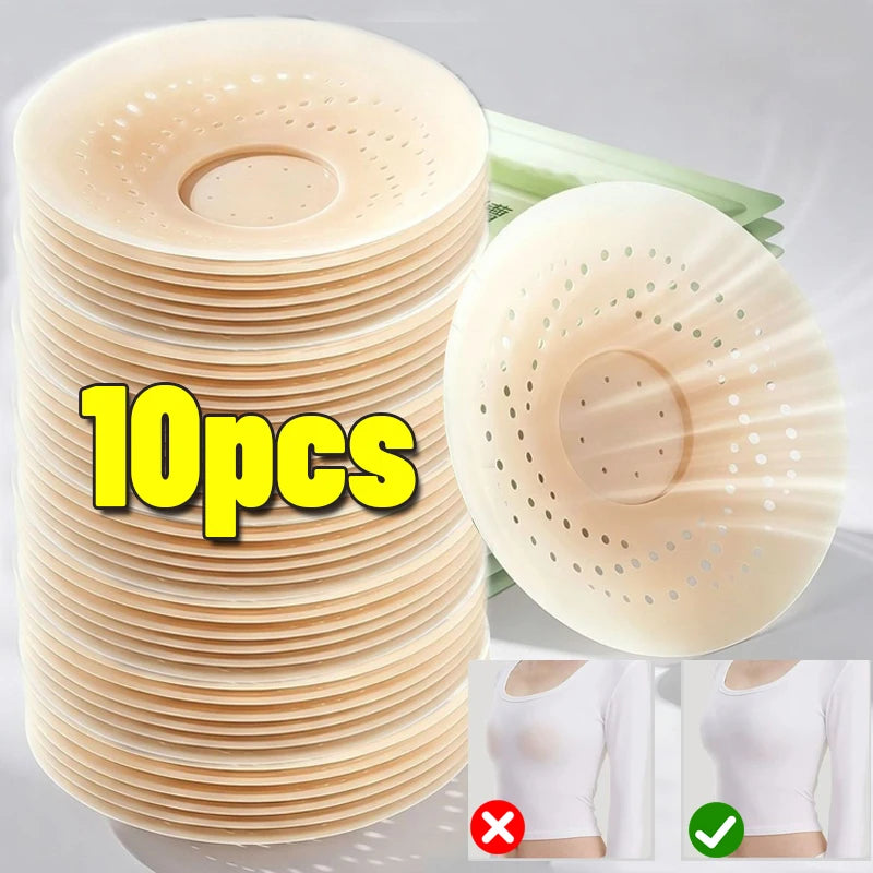 2-10PCS Invisible Self Adhesive Chest Paste Reusable Breathable Breast Sticker Strapless Lift Up Bra Pad Silicone Nipple Cover