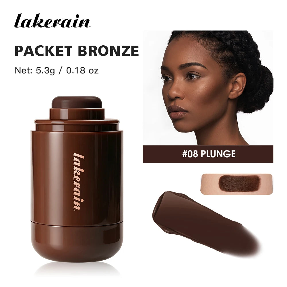 Cream Contour Stick Smooth Blendable Face Shading Stick Natural 3D Sculpting Bronzer Stick Long Lasting Sun-kissed Glow Facial M