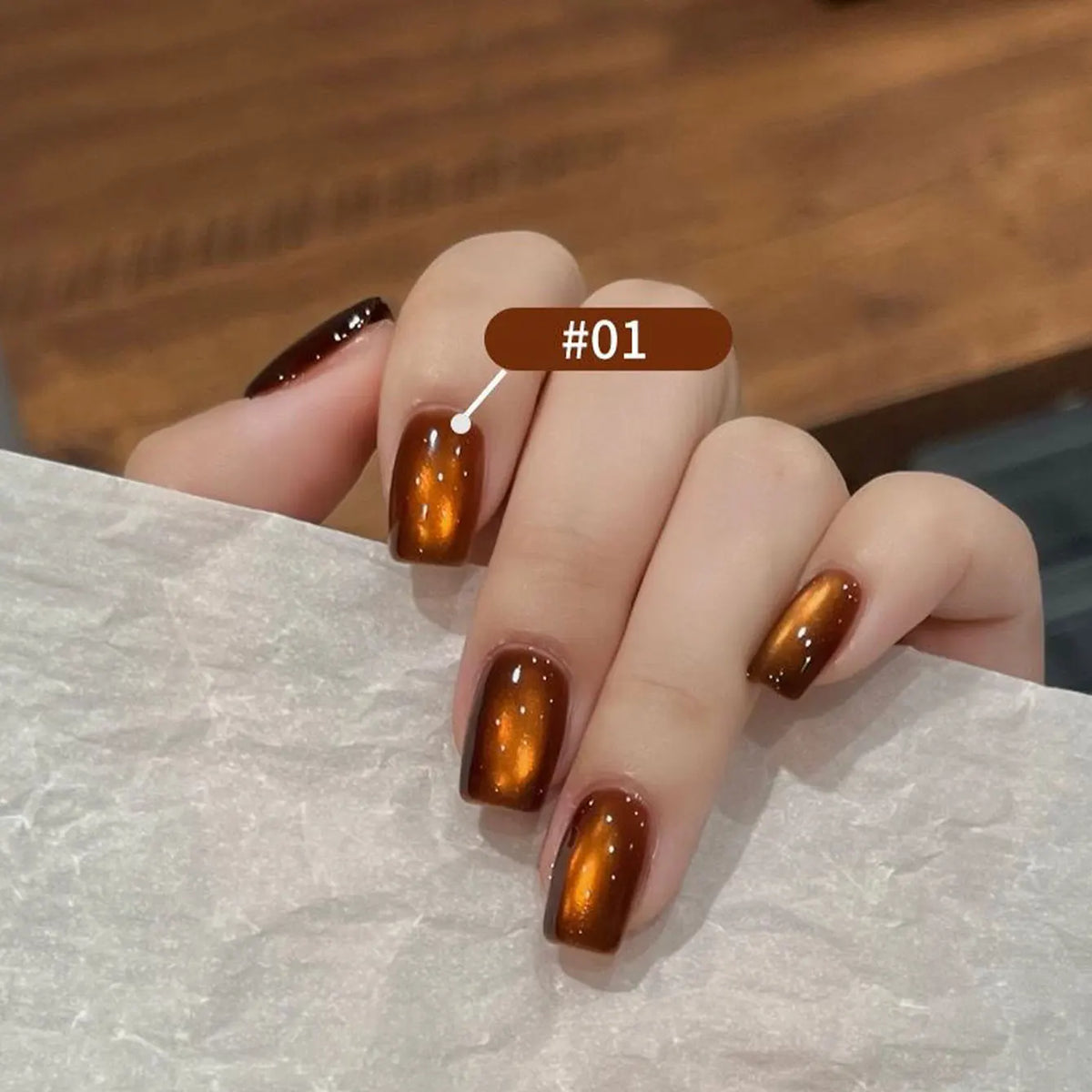 10ML 1-10pcs Christmas Red Nails Gold Black Nails Fiery 10-Color Glass Bead Cat Eye Gel Nail Polish Fine Powder Super Shimmering