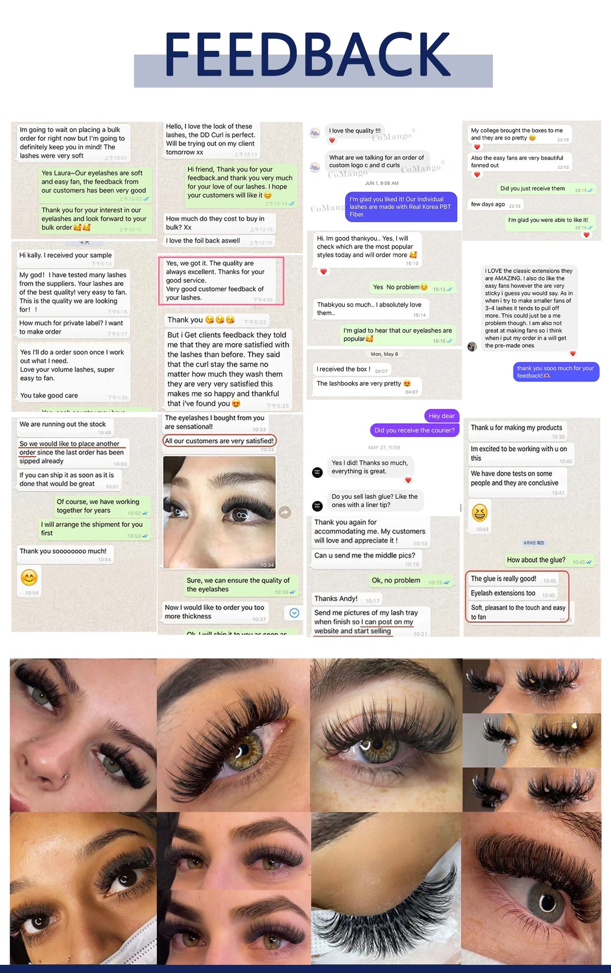 CoMango Shinning Colored Glitter Spikes Eyelash Extension Sliver Purple Blue Pink For Christmas Cosplay Party Makeup