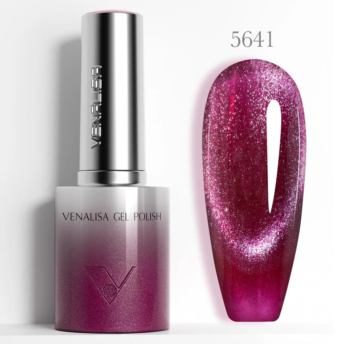 VENALISA 60 Colors TPO/HEMA FREE Glitter Gel Cat Eye Gel Nail Polish UV/LED Soak-Off Gel Polish Manicure DIY Nail Art Christmas