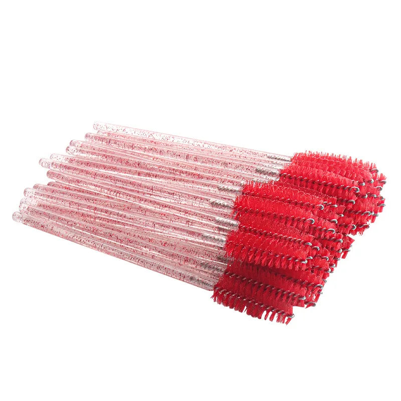 100 Pcs Disposable Eyelash Mascara Brushes for Eye Lashes Extension Eyebrow and Makeup of Makeup Tools