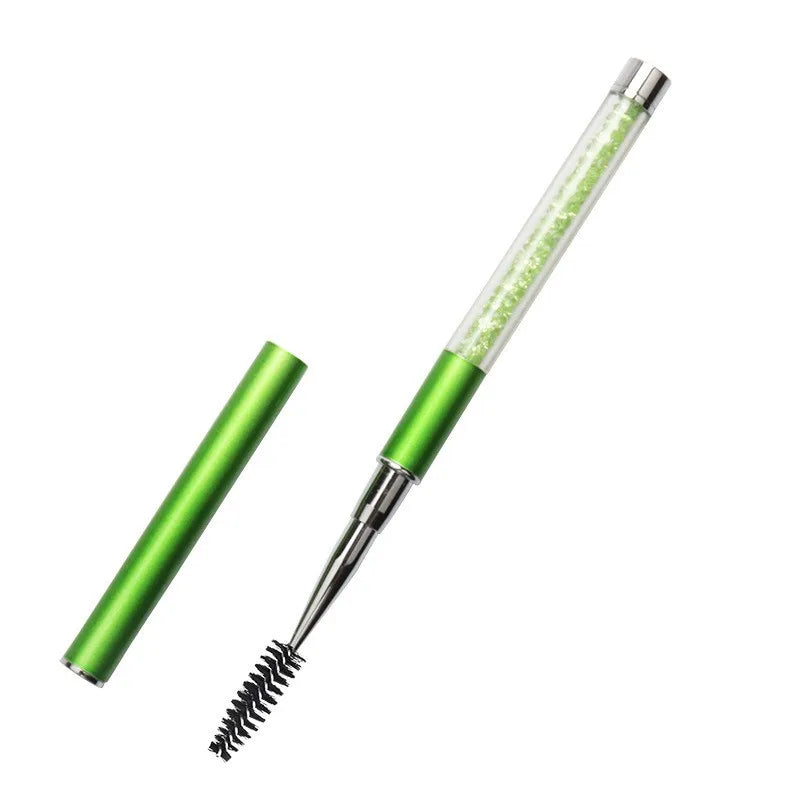 Rhinestone Handle Lash Brush Reusable Eyelash Brushes Mascara Applicator Wand Brushes Eyelash Extension Makeup Tool Eyelashes