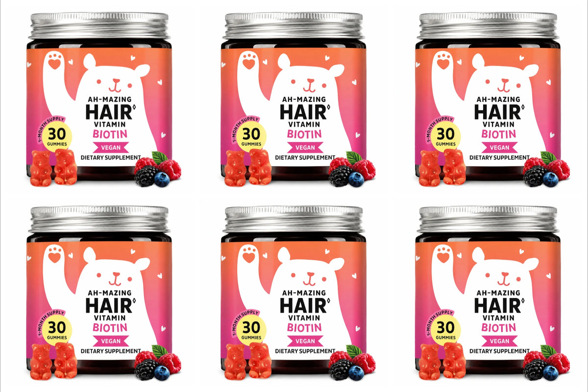 Biotin Gummies 5000 Mcg Hair Skin Nails Support Vegan Beauty Vitamins 30 Gummies Daily Wellness Supplement