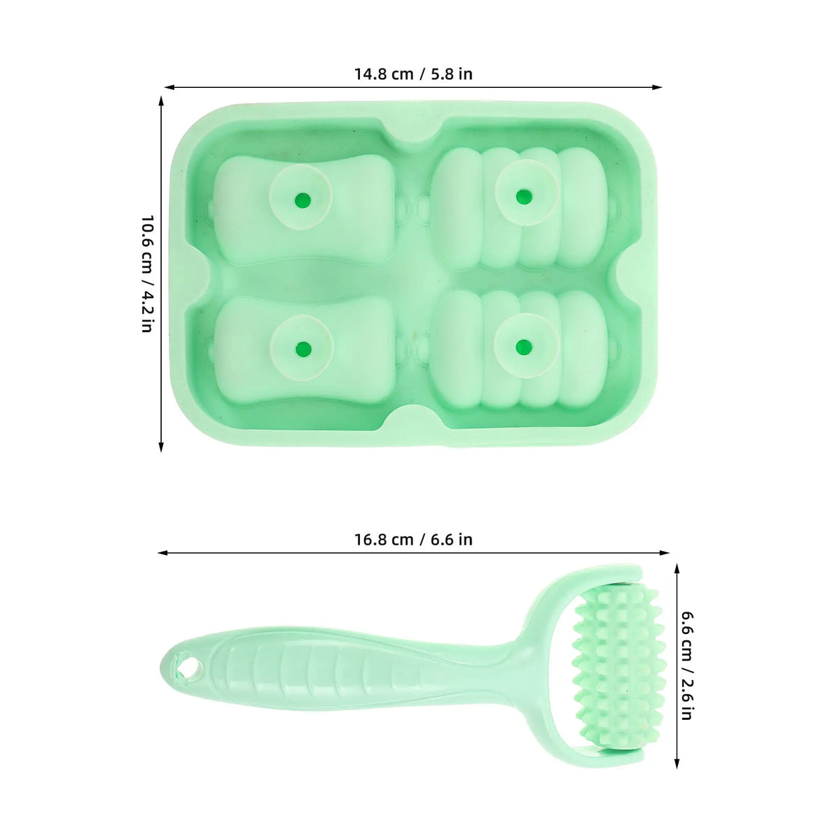 Ice Face Roller Silicone Mold Eye Puffiness Facial Beauty Roller Skin Cooler Tool Reusable Ice Facial Cube Cooling Massage