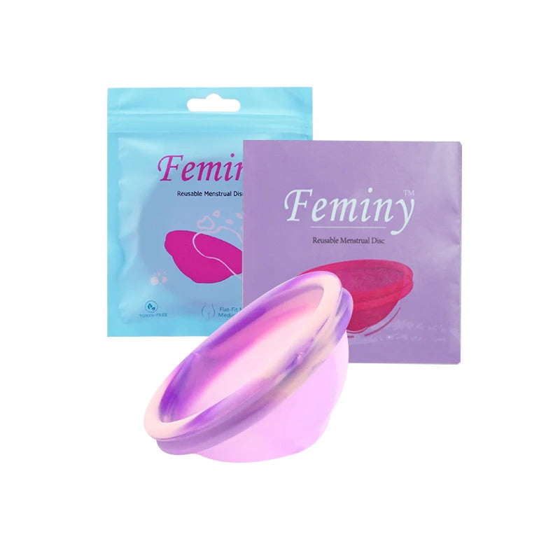 20pcs Women's Menstrual Collector Medical Grade Silicone Certified Menstruation Period Disco Menstrual Monthly Cup Alternative