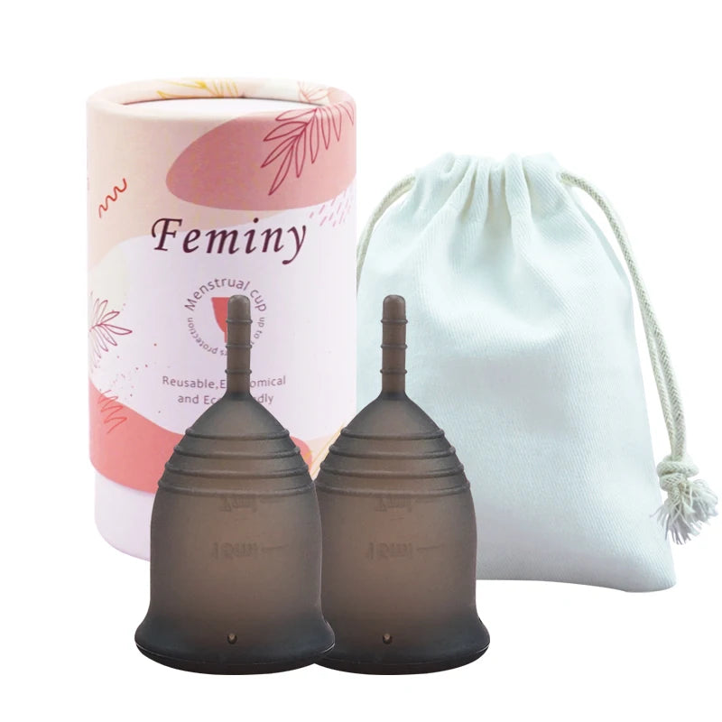Soft Menstrual Cup 100% Medical Silicone Woman Period Use Hypoallergenic Certified Menstrual Collectors Menstruation Cups