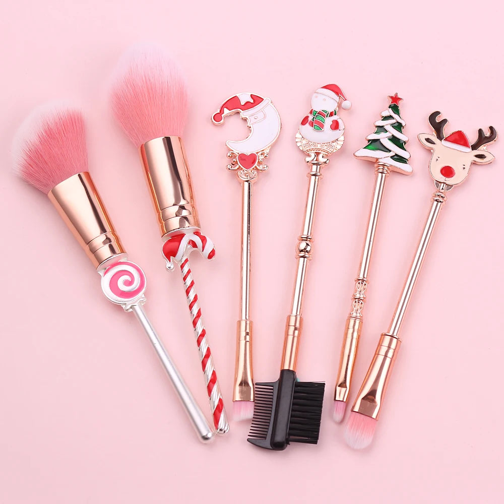 Christmas series makeup brush, creative design, candy Christmas tree eye shadow brush, Christmas ball special makeup tool