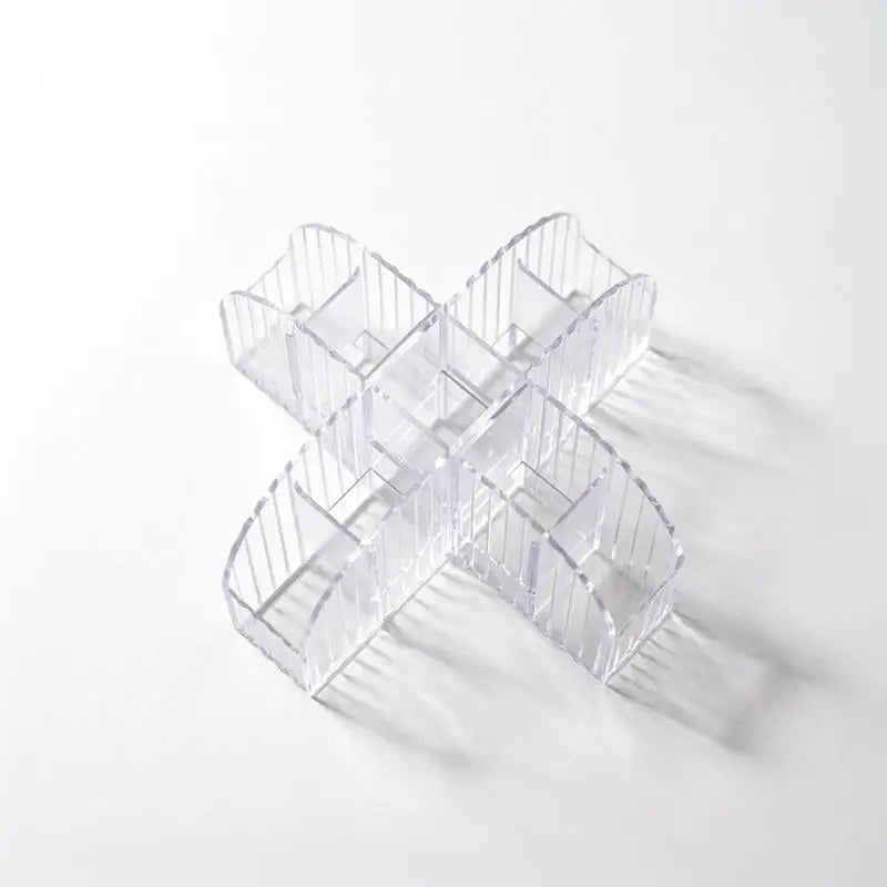 1 Pack 9 Slot Clear Makeup Brush Lipstick Lip Gloss Organizer Perfect Storage Solution For Drawers And Vanities