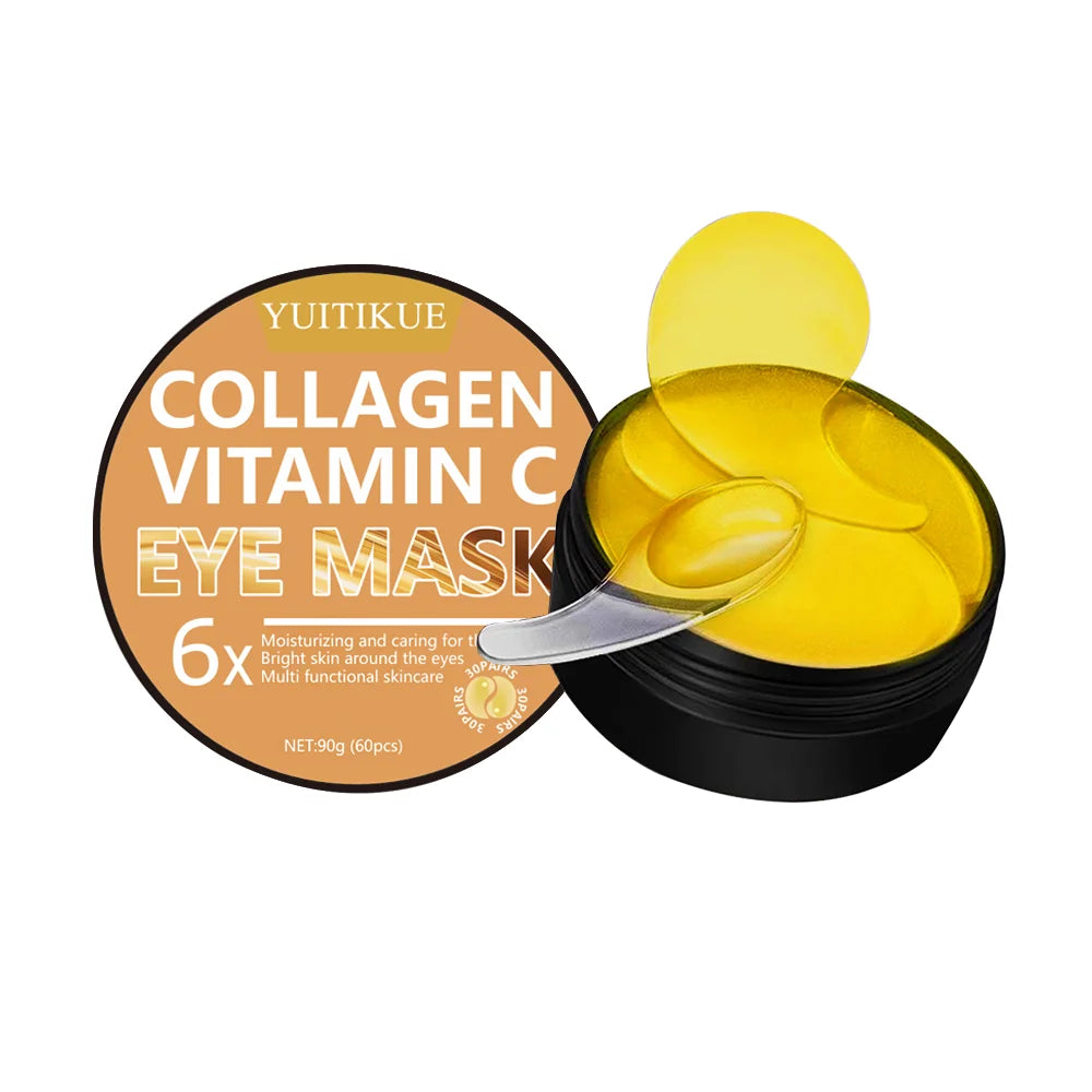 Collagen Vitamin Eye Mask 90g - 6x Moisturizing, Brightens & Multi-Care, Hydrating Serum, for All Skin Types, Gentle Formula