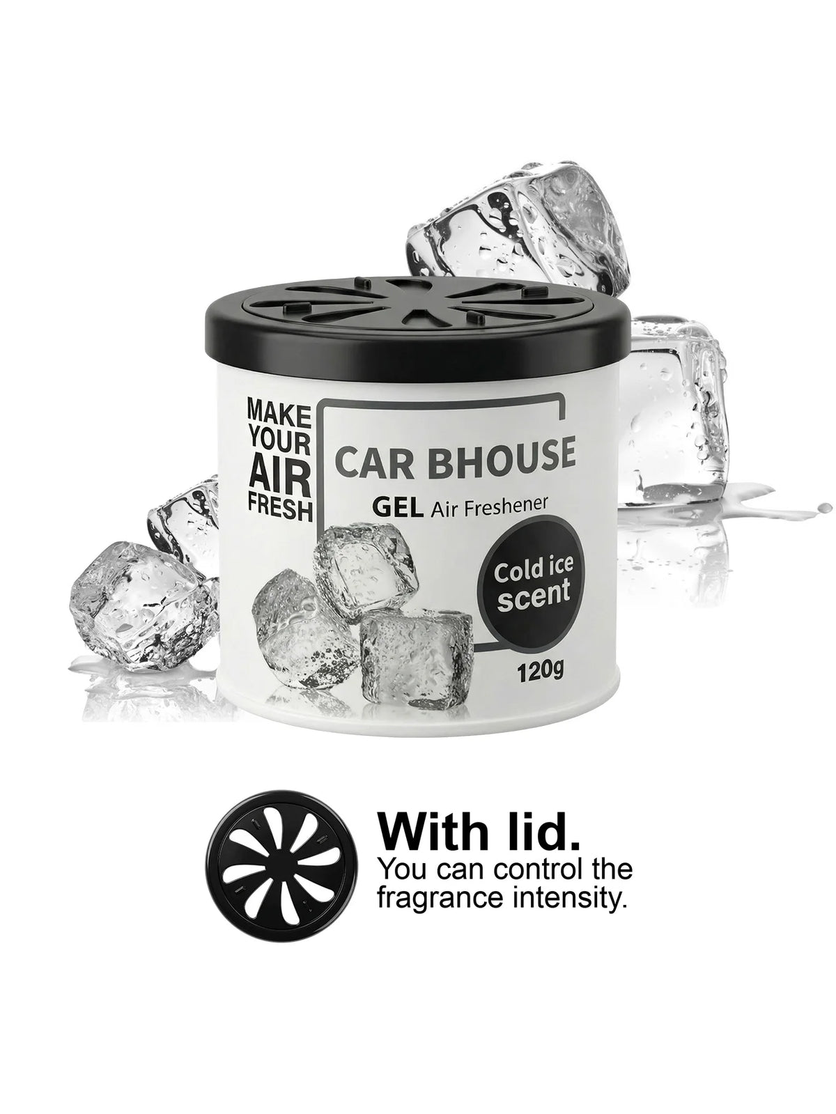 Dual-Purpose Air Freshening Gel for Cars and Homes, 120g with Fruity and Floral Fragrance, Providing Long-Lasting Scent.