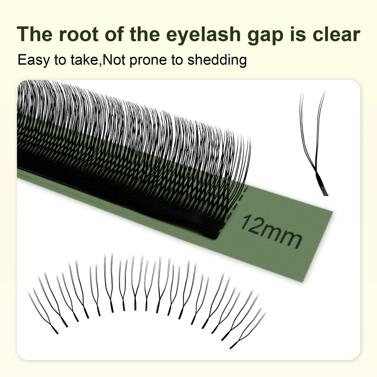 LAKANAKU Pointed Spikes Fibras Tecnologicas Pestañas Sharp Spike Flexible Light Lashes