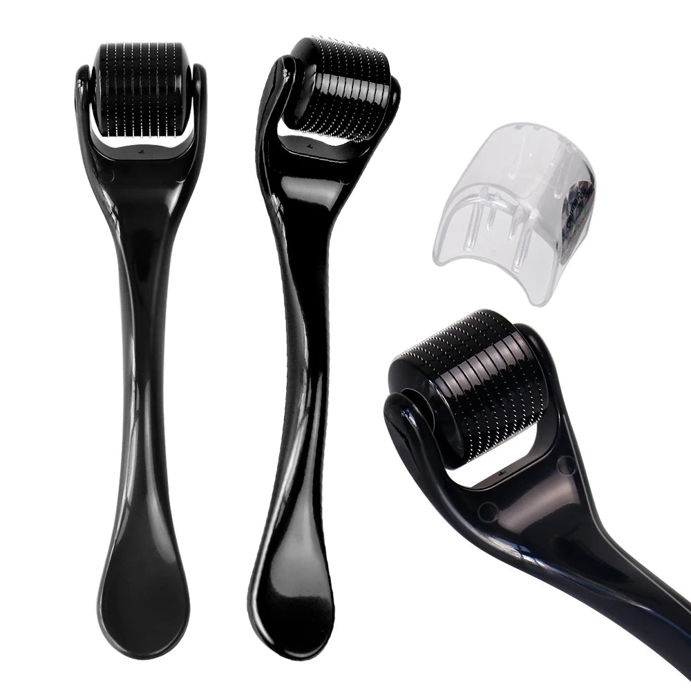 540 Titanium Derma Roller 0.2/0.25/0.3mm Micro Needle Roller Facial Body Skin Care Tool for Skin Repair Beard Growth Maintenance