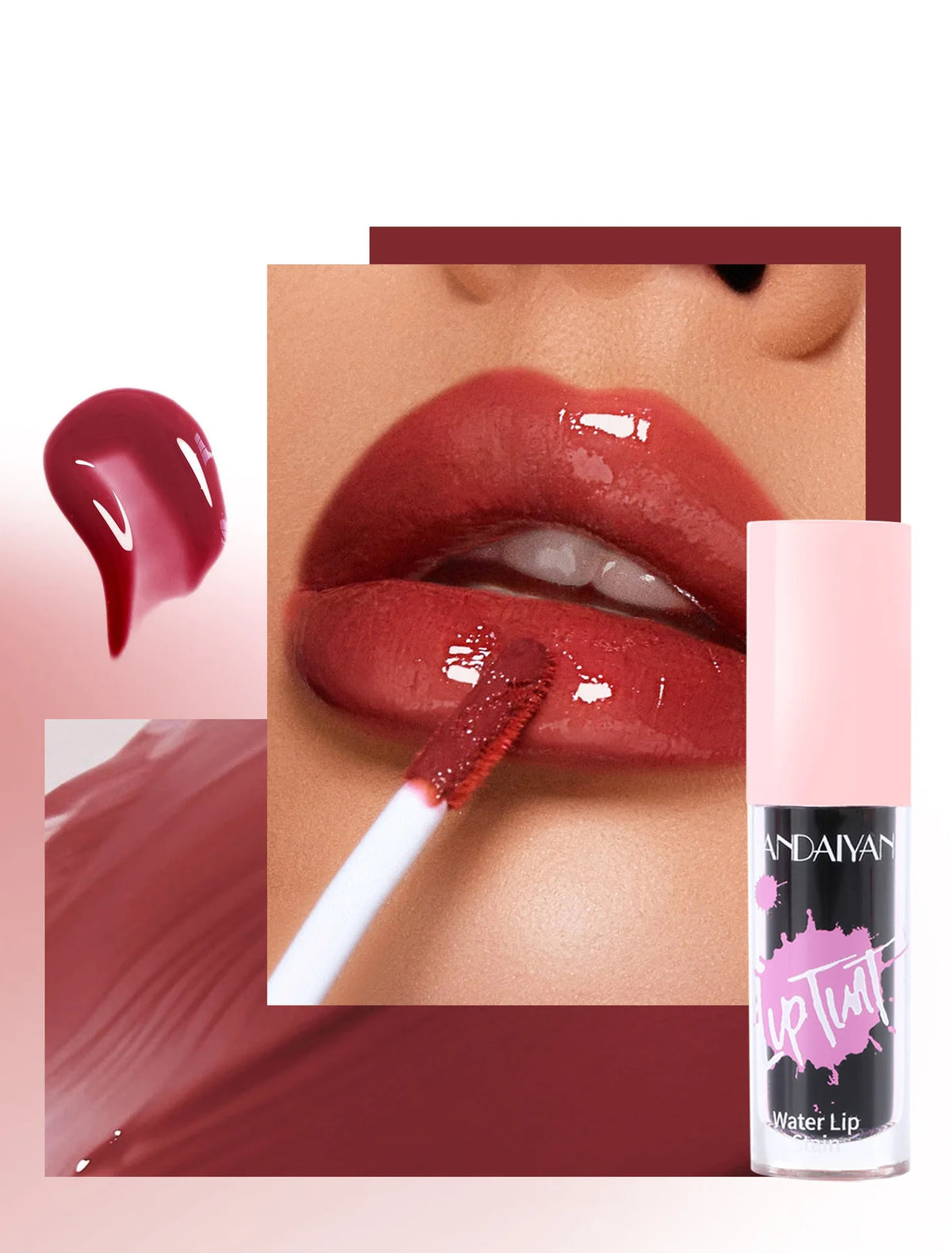 Glossy Multi Use Lip Stain 6 Colors Long Lasting Cheek Tint Moisturizing Blush Makeup Cosmetic Lip Gloss Dye