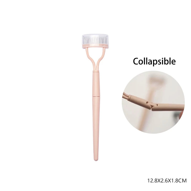 1 Pcs Black Foldable Eyelash Brush Comb Beauty Makeup Lash Separator Stainless Steel Eyelash Curler Mascara Curl Cosmetic Tool