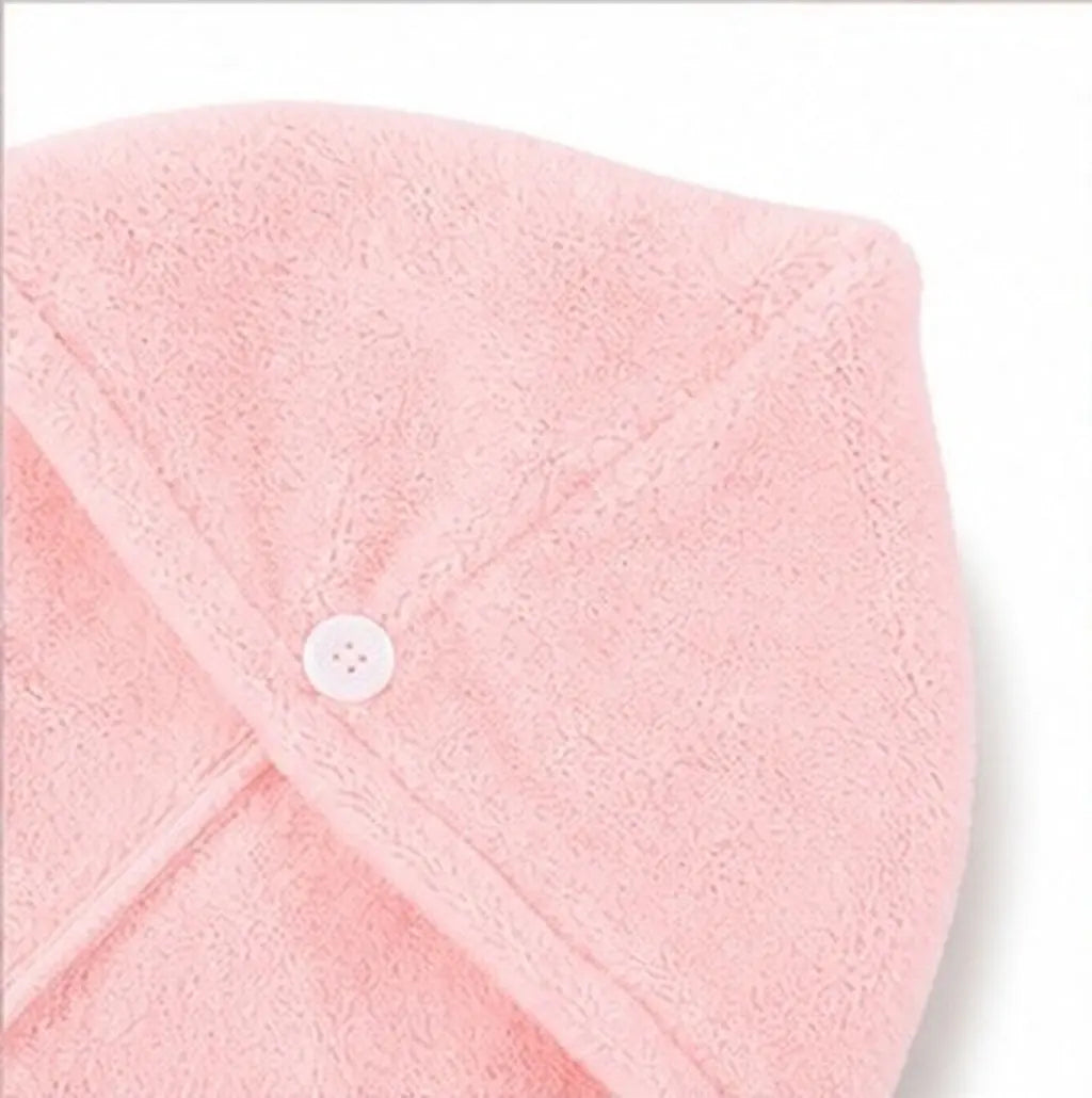 3Pcs Practical Hair Wrap Fashionable Simple Design Not Too Tight Girls Head Towels Fast Drying Water-Absorption Towels