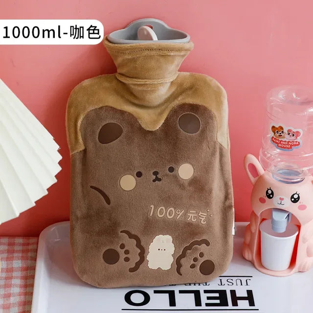 Cute Large Warmer Hot Water Bag for Period Pain Stuffed Menstrual Colic Heater Plush Hand Warmer Seed Guatero Bottle