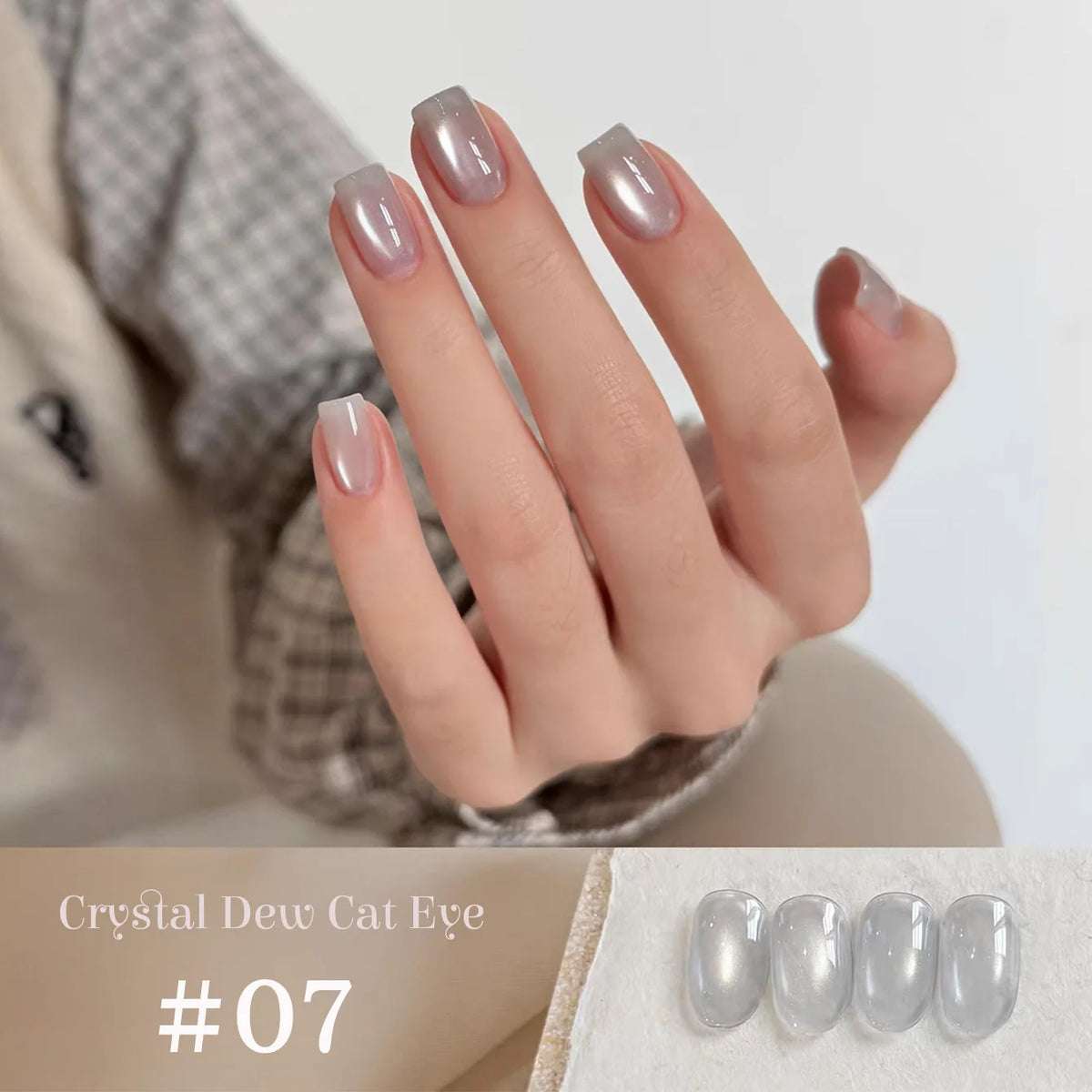 WS 10ml Light Flow Cat Magnetic Gel Nail Polish for Whitening in Autumn And Winter Semi Permanent Gel Manicure DIY Nail Art