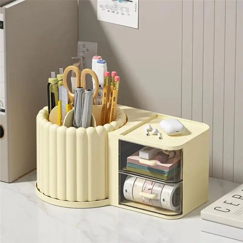 ABKW-Drawer Cosmetic Storage Box Large Capacity Makeup Organizer Home Skin Care Desktop Lipstick Brush Storage Tool