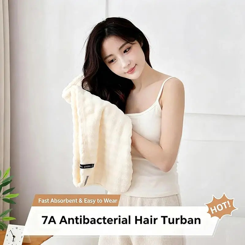 【HG】1Pcs Quick Dry Absorbent Hair Towel Long Hair Kids Girl Soft Coral Bath Cap For Women Hair Towel Cap Wrap