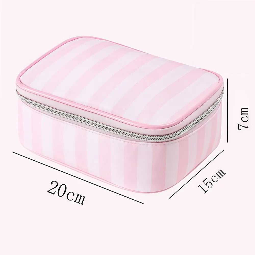 Large Capacity Handheld Makeup Bag Portable Oxford Cloth Cosmetic Storage Bag Minimalist Style Travel Design Wash Bags