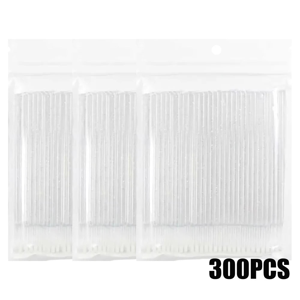 300/500PCS MicroBrush Eyelash Cleaning Brush Lash Extension Applicator For Eyelashes Removing Swab Micro Makeup Brush
