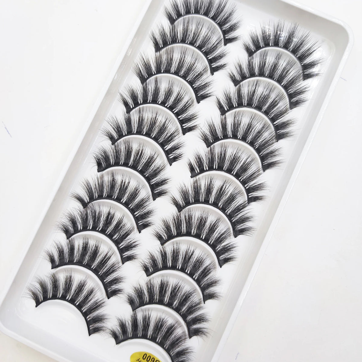10 Pairs Natural 3d Mink Lashes Soft False Eyelashes Cross Messy Dense Eye Lashes Extension Makeup Faux Cils Cat Mini