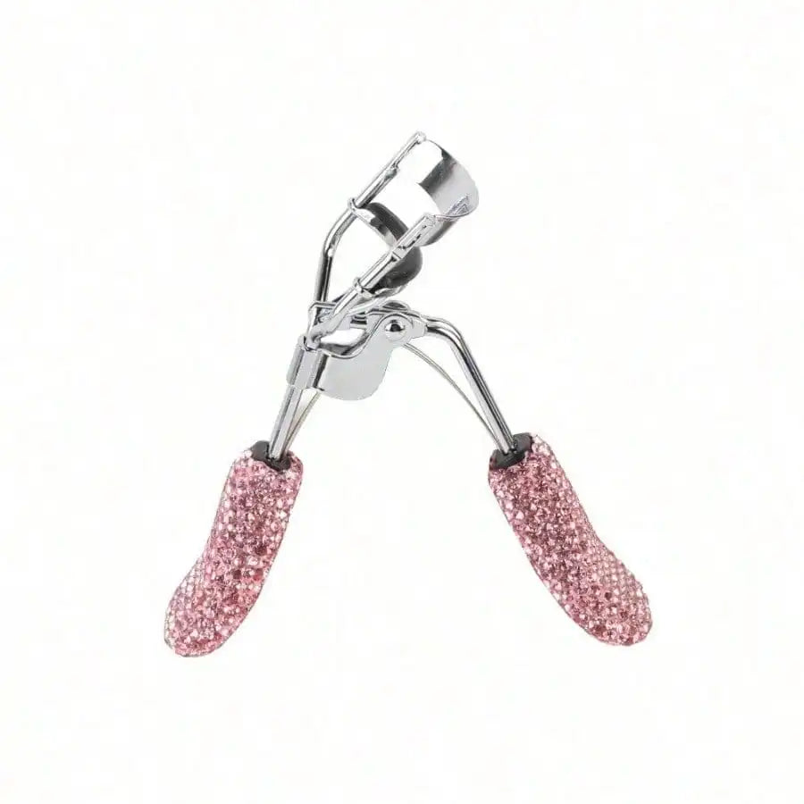Rhinestone Decor Sunflower Eyelash Curler, Long-Lasting Curl Lash Tool, Fashion Portable Makeup Accessory