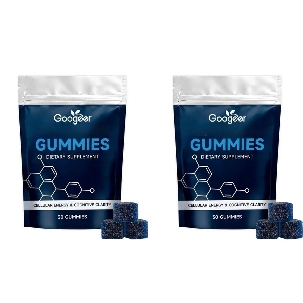 Daily Blue Complex Gummies Cellular Energy Support with Vitamin C B6 D3 Folate for Men and Women 30 Gummies 30 Days