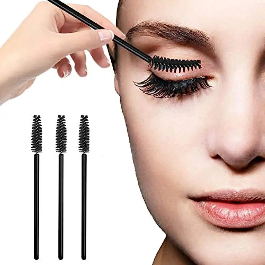 100 Pcs Disposable Eyelash Mascara Brushes for Eye Lashes Extension Eyebrow and Makeup of Makeup Tools